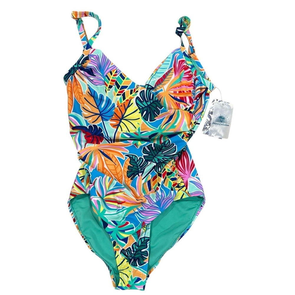 Stella Parker Island Collection One Piece Swimsuit Women's Medium